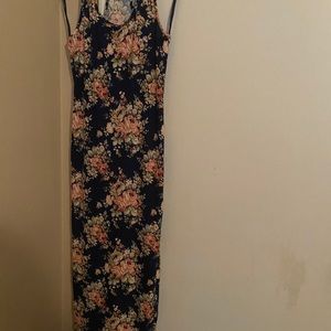 long flower dress